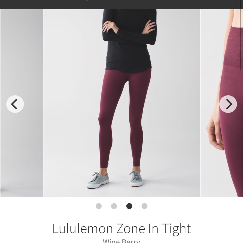 Lululemon zone in leggings